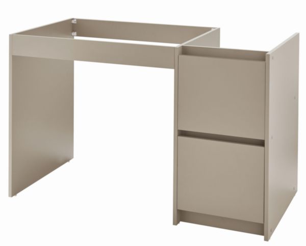 Meuble bas URBAN PMR 120 cm 2 tiroirs, Argile