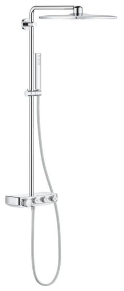 Colonne de douche avec mitigeur thermostatique Euphoria SmartControl System 310 Cube Duo Chromé 26508000