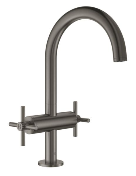 Mélangeur monotrou Taille L ATRIO  hard graphite brossé Réf. 21019AL3