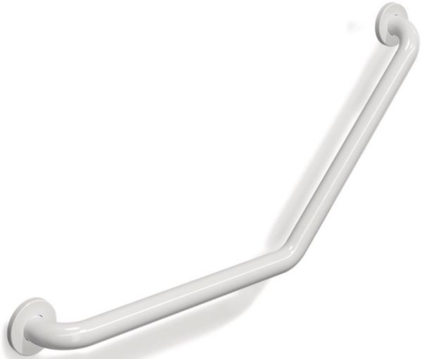 Poignée de maintien coudée 135°, Inox finition blanc, 40 x 40 cm Réf. 2054050