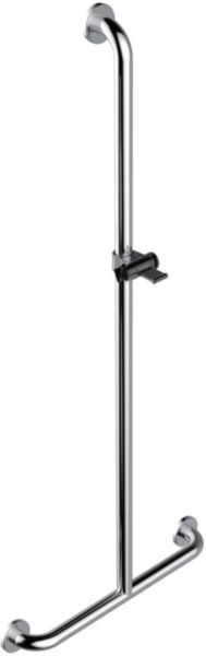 Inox Care Barre de maintien en T avec support douchette, Inox finition mat, 50 x 120 cm Réf. 2062410