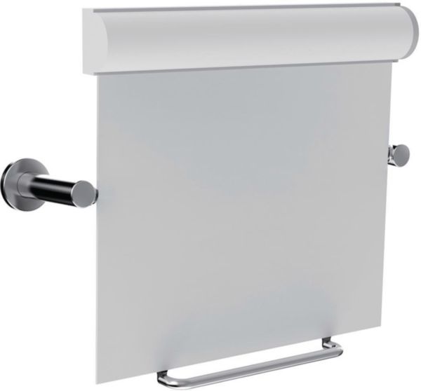 Inox Care Miroir inclinable avec luminaire, en Inox, 59 x 52 cm Réf. 2956130