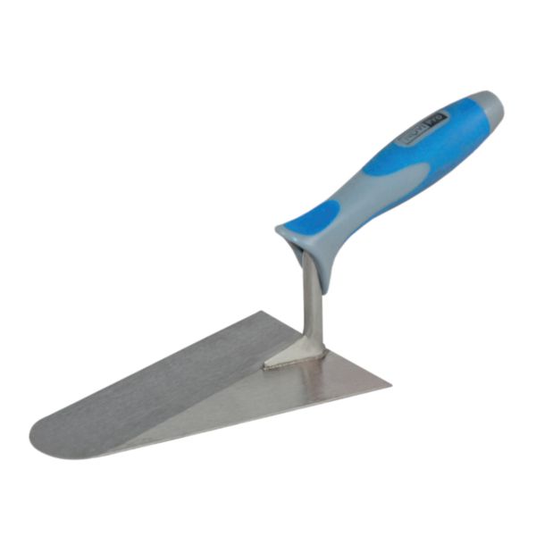 Truelle italienne ronde patte forgée manche bimatière 18cm Novipro