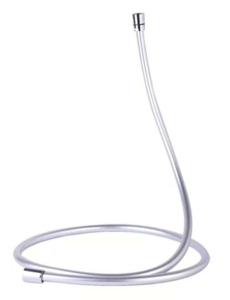 Flexible de douche Alterna Plénitude 1,75m en PVC finition argent brillant anti-torsion