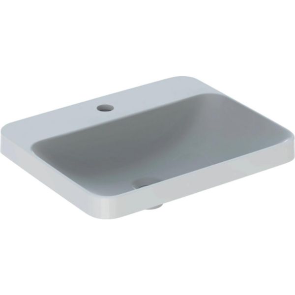Vasque VARIFORM rectangle à encastrer 55x45cm sans trop plein blanc Réf. 500.742.01.2