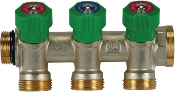 "Collecteur COMBI I 40mm 15x21 mâle 3 sorties Réf. 4E40V354P"