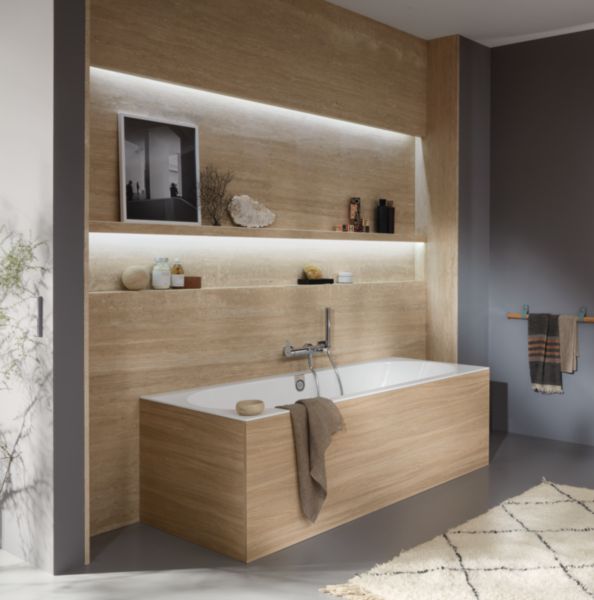 Image principale de Baignoire OBERON 2.0 180x80 blanc Réf. UBQ180OBR2DV-01