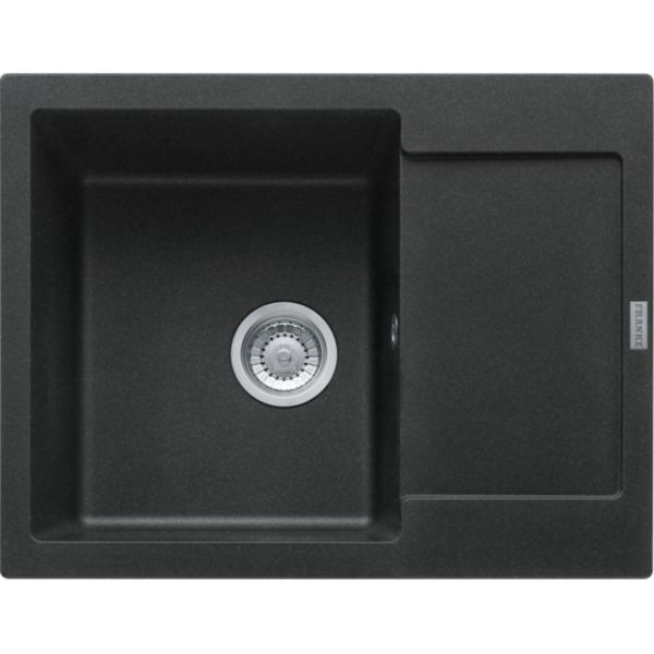 Evier à encastrer MARIS MRG611-62 620x500 1 cuve 1 égouttoir reversible vidage manuel onyx fragranit Réf. 459419