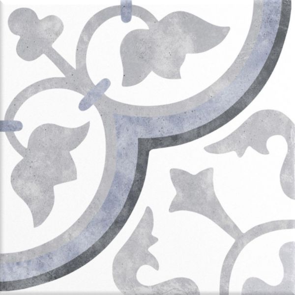 Grès cérame Cinca Héritage Porto P4 gris bleu épaisseur 0,8 cm 20 x 20 cm Réf. 9215 P4