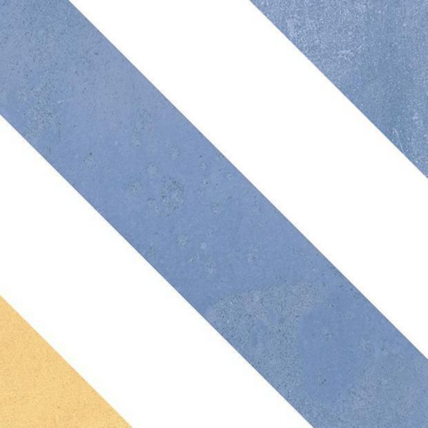 Grès cérame Cinca Héritage Lisboa L2 bleu et jaune épaisseur 0,8 cm 20 x 20 cm Réf. 9227 L2