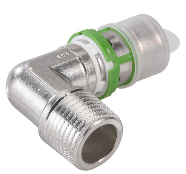 Coude mâle à visser 26x3 - 3/4 (x2) Réf. 7092GW2634