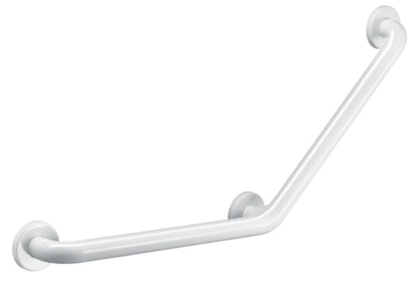 Barre à 135° basic diamètre 32 400x400 3 points fixes époxy blanc Réf. 35082W