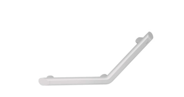 Barre à 135° BE-LINE diamètre 35 220x220 3 points fixes en aluminium blanc Réf. 511983W
