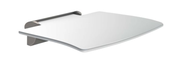 Siège de douche relevage amovible sans pied BE-LINE en aluminium anthracite Réf. 511920C