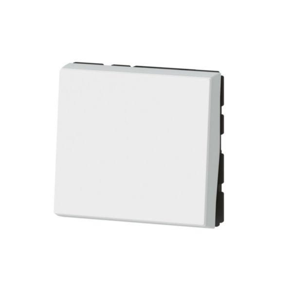 Legrand - interrupteur ou va-et-vient 10AX 250V~ Mosaic Easy-led 2 Modules - blanc Réf. 077011L