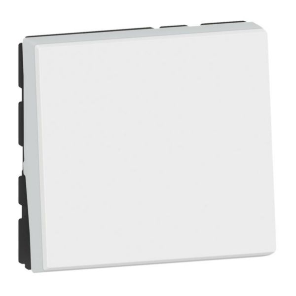 Legrand - poussoir ou inverseur 6A 2 Modules Evoled blanc Réf. 077040L
