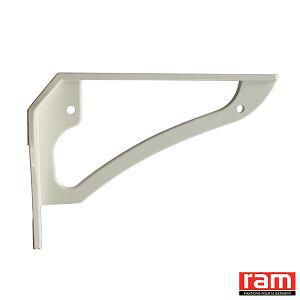 Kit de consoles lavabo longueur 220 mm aluminium blanc la paire Réf. 135910