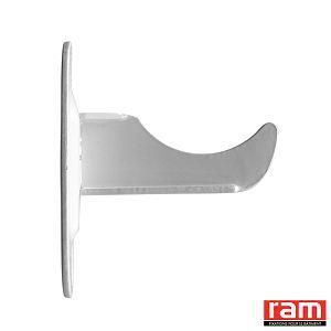 Support de radiateur rideau à visser axe longueur 90 mm blanc Réf. 137109