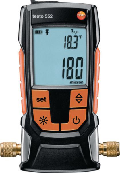 Vacuomètre Digital Testo 552 avec Bluetooth et deux piles AA