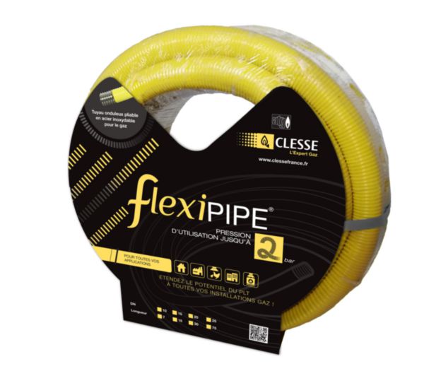 Tuyau gaz inox à raccords mécaniques (PLT) FlexiPIPE2 DN 25 en couronne de 30 mètres Réf. P225030
