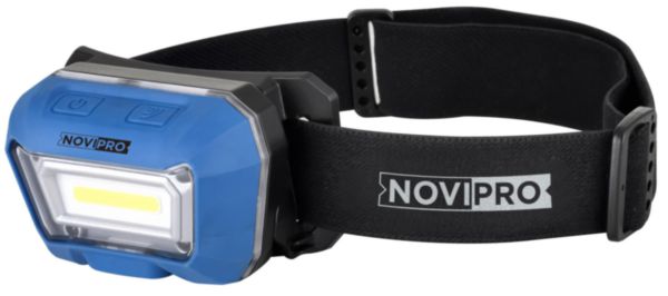 Lampe frontale à batterie rechargeable avec interrupteur avec capteur de mouvement - Novipro