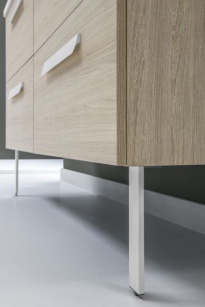 Pieds pour meuble Alterna Concerto blanc 400x220 (Jeu de 2)