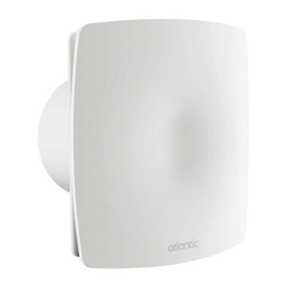 Extracteur individuel CURV Confort 100 pour salle de bains ou WC - diamètre 100 mm - débits 30 m3/h - Réf. 123235