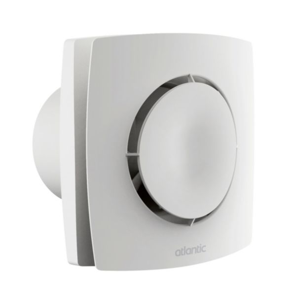 Extracteur individuel CURV Flash 100 hy pour salle de bains et pièce à fort taux d'humidité - diamètre 100 mm - débits 90 m3/h Réf. 123244