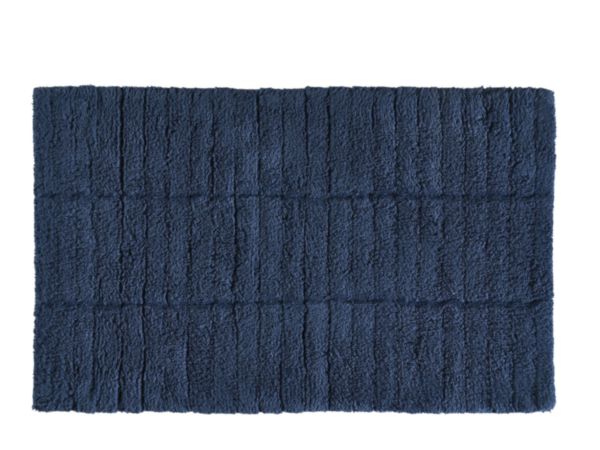 Tapis de bain Tiles 80 x 50 cm Denim Réf. 331852