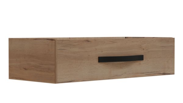 Caisson meuble vasque Bento - hauteur 25 cm - longueur 100 cm - 1 tiroir poignée Ondine ou bandeau - bois Réf. 1797041