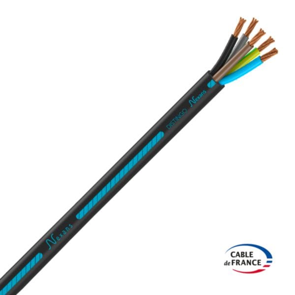 Câble rigide U-1000 R2V 5G6 - couronne de 10 mètres