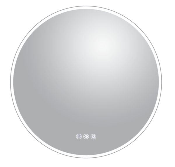 Miroir rond lumineux rétro-éclairé Alterna Oslo diamètre 60 cm