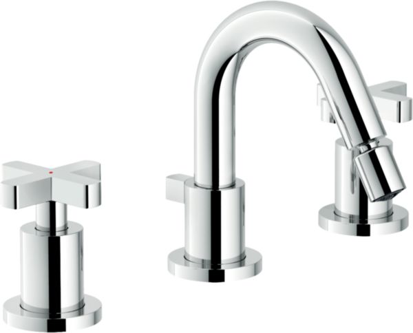 Mélangeur de bidet Lira - 3 trous - finition chrome Réf. LR116215/1CR