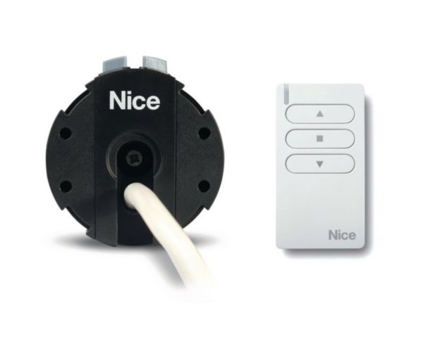 Kit moteur 15 Nm radio à fins de courses boutons - 17 tours/minute - 230 VAC contenant 4 supports moteur, 4 adaptations et 1 émetteur MW1 Réf. KIT EASY 15 R