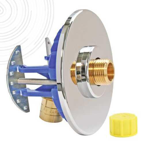 Module simple raccordement WC Fixoplac, raccords coudés à glissement mâle 12/17, pour installation tube PER diamètre 12 mm  réf.303510213
