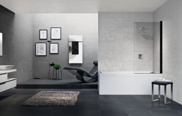Panneau pivotant pour baignoire YOUNG 2 1 75x150 cm verre satin silver Réf. Y21V75-4B