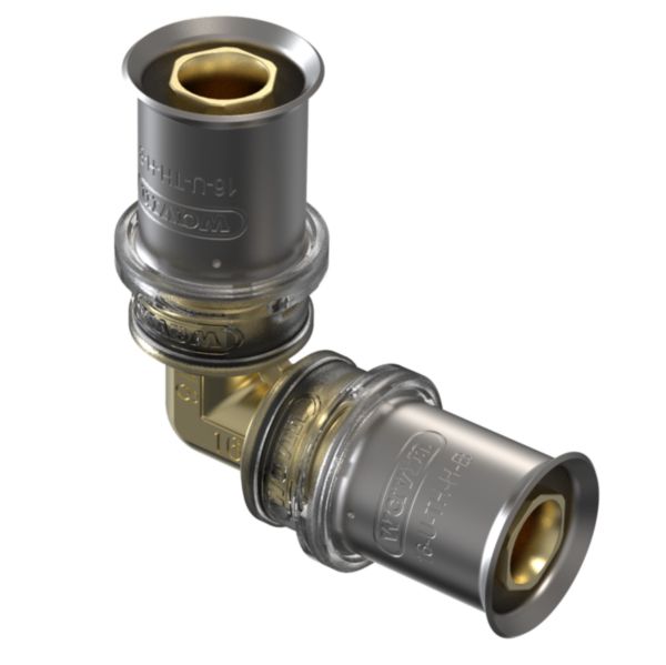 Coude 90° multicouche Tigris M5 - à sertir - diamètre 16 mm - GN - laiton Réf. 3083363