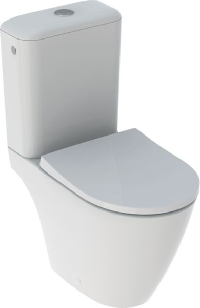 Wc au sol à fond creux iCon - Rimfree - avec réservoir attenant - avec abattant Wc - 63,5 cm - blanc Réf. 500.821.00.1