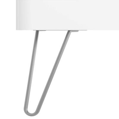 Lot de 2 pieds pour meuble UNIIQ finition chromé 23 cm Réf. 24715