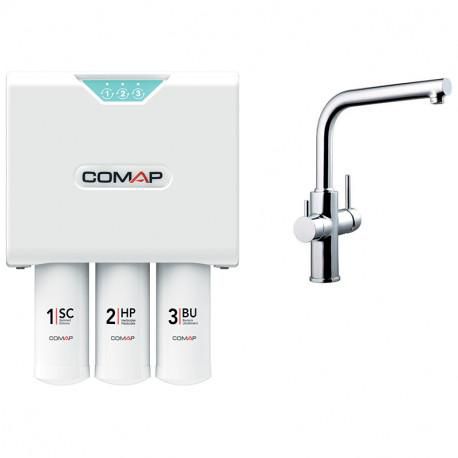Filtre à eau de boisson AQUATIS avec robinet à 3 voies Réf. Q112017001