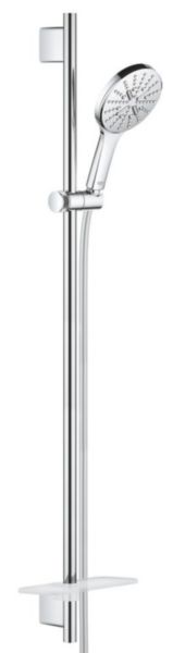 Ensemble de douche 3 jets avec barre Rainshower SmartActive 130 Chromé 26548000