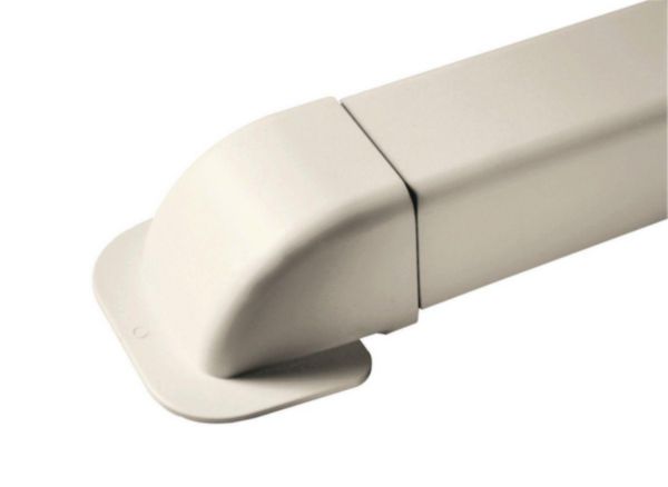 Sortie murale pour goulotte blanche 110x75mm Réf. 1209CM-W
