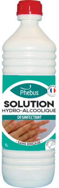 Solution hydro-alcoolique pour antisepsie des mains - désinfectant sans rinçage - 1 litre Réf. 0330011990 / SOLUTION HYDRO-ALCOOLIQUE