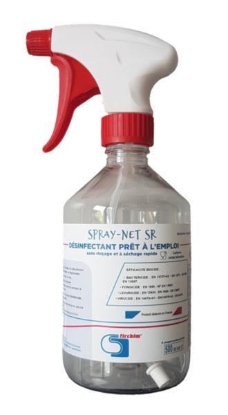 Flacon 500 ml + tête de Spray + étiquettes Spray-Net SR Réf. ZQD5T