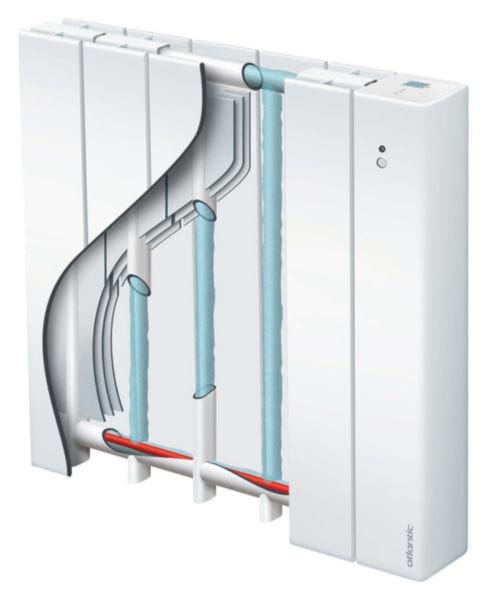 Image principale de Radiateur électrique NARIA-NKF15 digital  détection horizontal 1250W blanc Réf. 611613