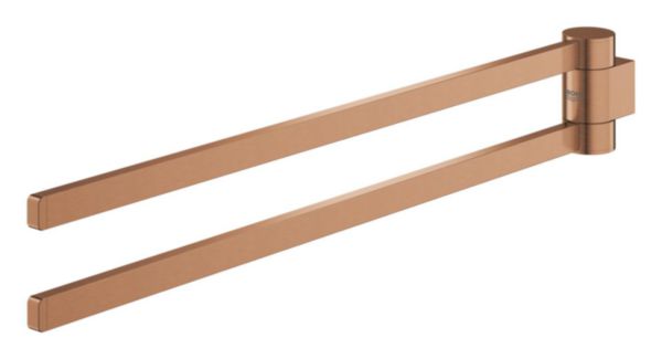 Barre porte-serviettes pivotable Selection Warm Sunset brossé Réf. 41063DL0