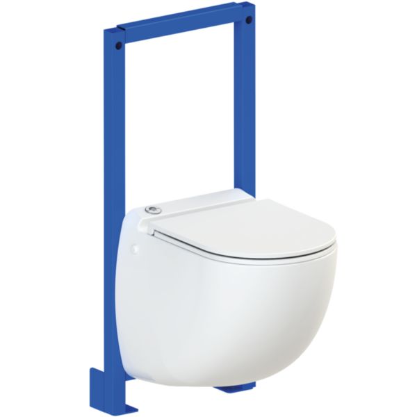 Broyeur WC intégré suspendu avec chassis SANICOMPACT COMFORT ECO+ Réf. C72LVCPLUS
