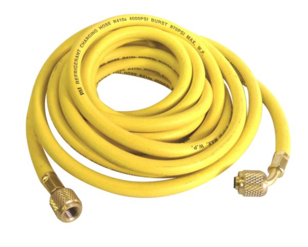 Flexible jaune longueur 5 m, raccords 1/4 x 1/4 SAE Réf. 1200Y-45