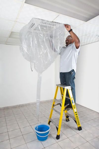 Image principale de Bâche antiprojection 360° CASSETTE-BAG avec cordon élastique et clip de serrage pour fixer sur n'importe quel cassette. Réf. CASSETTE-BAG