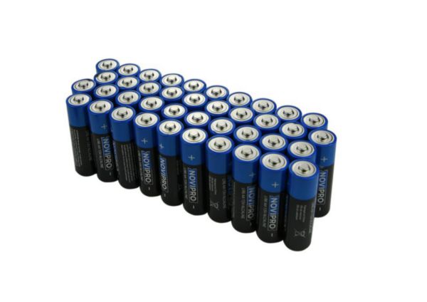 Piles Alcalines AA LR6 Novipro - boîte de 40 piles